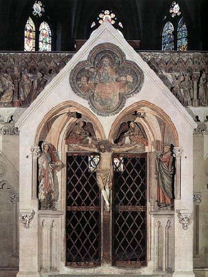 unknow artist Choir screen with the Crucifixion